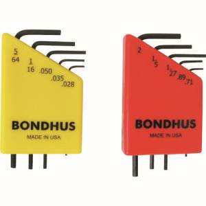 ボンダス BONDHUS ボンダス HLX10MS 精密六角レンチセット 0.71-2mm & 0.028-5/64インチ BONDHUS