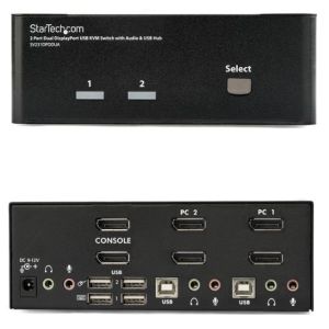 スターテックドットコム StarTech.com スターテック SV231DPDDUA 2ポート デュアルDisplayPort対応USB接続KVMスイッチ(PC切替器)