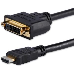 スターテックドットコム StarTech.com スターテック HDDVIMF8IN 20cm HDMI-DVI-D変換ケーブル HDMI(19ピン) オス-DVI-D(25ピン) メス