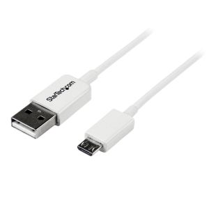 スターテックドットコム StarTech.com スターテック USBPAUB2MW 2m ホワイト micro USB2.0ケーブル