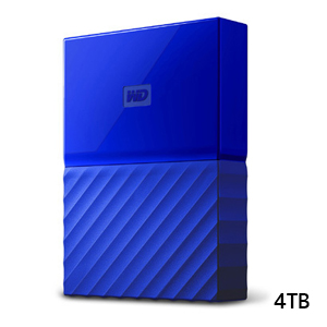 ウエスタンデジタル WESTERNDIGITAL WD HDD ポータブル ハードディスク 4TB USB3.0 ブルー 暗号化 パスワード保護 3年保証DBYFT0040BBL-WESN