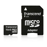 トランセンド Transcend トランセンド マイクロSDHC 16GB TS16GUSDHC10 Class10 アダプタ付 microsdカード