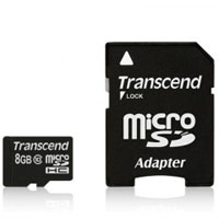 トランセンド Transcend トランセンド マイクロSDHC 8GB TS8GUSDHC10 Class10 microsdカード