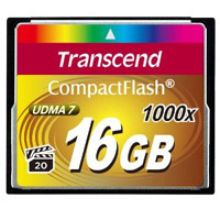 トランセンド Transcend トランセンド TS16GCF1000 CF 16GB 1000倍速 コンパクトフラッシュ Transcend