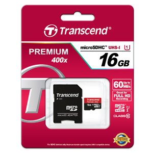 トランセンド Transcend トランセンド マイクロSDHC 16GB TS16GUSDU1 Class10 microsdカード