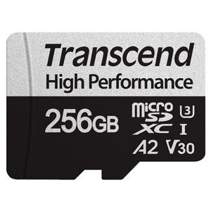 トランセンド Transcend microSDXC 256GB TS256GUSD330S 256GB microSD w/ adapter UHS-I U3 A2