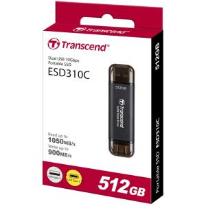 トランセンド Transcend トランセンド Transcend TS512GESD310C 512GB External SSD ESD310C USB 10Gbps Type C/A