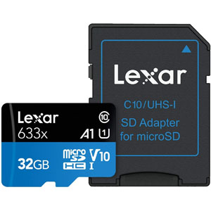 レキサー Lexar 海外リテール品 レキサー マイクロSDHC 32GB LSDMI32GBB633A Class10 UHS-1 U3 V30 A1 microsdカード