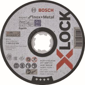 ボッシュ BOSCH ボッシュ 2608619264 X-LOCK切断砥石125x1.0鉄ステンEX