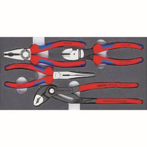 クニペックスツールズ KNIPEX KNIPEX 002001V15 プライヤーセット ウレタントレイ入り クニペックスツールズ