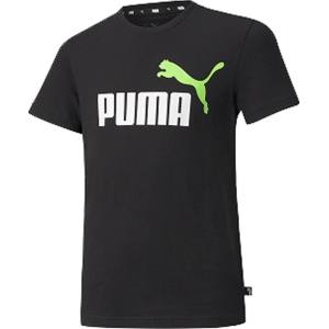 プーマ PUMA プーマ ESS+ 2カラー ロゴ Tシャツ 160 ブラック グリーン 589115
