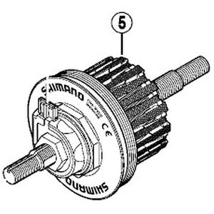 シマノ SHIMANO シマノ SHIMANO Y2ZE98020 内部一式組立品 ブラック塗装 軸長140mm