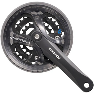 シマノ SHIMANO シマノ SHIMANO クランク 48/38/28 170mm ガード付 ブラック EFCM361C888CL