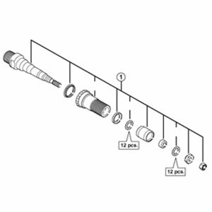 シマノ SHIMANO シマノ SHIMANO Y45F98020 PD-R540 ペダル軸組 右