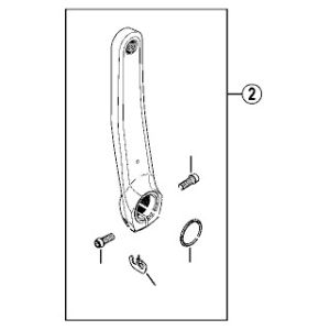 シマノ SHIMANO シマノ SHIMANO Y1LS98070 左クランク 180mm