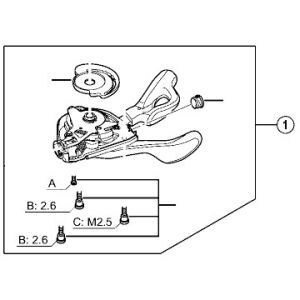 シマノ SHIMANO シマノ SHIMANO Y6UU98030 シフティングレバーユニット 右用