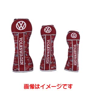 フォルクスワーゲン Volkswagen フォルクスワーゲン ヘッドカバー ドライバー用 ワイン VWHC-1801