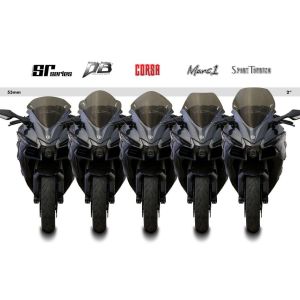 ゼログラビティ ゼログラビティ 1625619 スクリーン ダブルバブル ダークスモーク NINJA H2 SX/SE 18-20