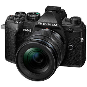 OMデジタルソリューションズ オリンパス OLYMPUS OMデジタルソリューションズ OM SYSTEM OM-5 12-45mm F4.0 PRO レンズキット ミラーレス一眼カメラ ブラック