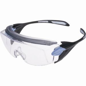 ミドリ安全 MIDORI ミドリ安全 VS-303F-BL 小顔用タイプ保護メガネ オーバーグラス VS-303F ブルー