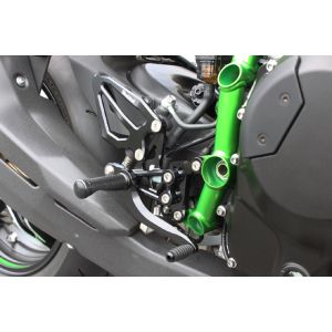 ウッドストック ウッドストック WBS-K32-BB バックステップキット 4POS/ブラック Ninja H2 STDペダル