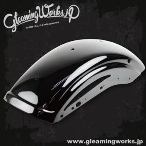GLEAMING.W GLEAMING.W GW-6007-BK ショートリブフェンダー サイドホール ブラック スポーツスター(04-06・10-17)XR1200不可