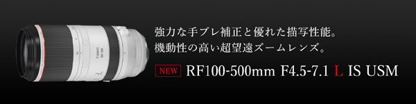  キヤノン Canon Canon RF100-500mm F4.5-7.1 L IS USM RFレンズ キヤノン