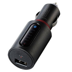 ELECOM エレコム エレコム LAT-FMBT02BK FMトランスミッター Bluetooth USBポート付 2.4A おまかせ充電 4チャンネル ブラック