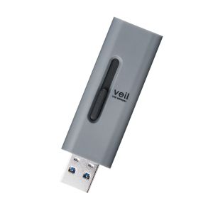 エレコム ELECOM エレコム MF-SLU3032GGY USBメモリー USB3.2 Gen1 対応 スライド式 32GB グレー