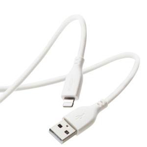 エレコム ELECOM エレコム MPA-UALSS10WH USB-A to Lightningケーブル なめらか 1.0m ホワイト