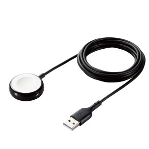 エレコム ELECOM エレコム MPA-AWAS20BK Apple Watch磁気充電ケーブル 高耐久 USB-A 2.0m ブラック