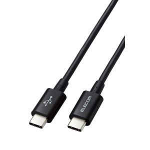 エレコム ELECOM エレコム MPA-CCYS20NBK USB Type-C to USB Type-Cケーブル USB Power Delivery対応 やわらか耐久 2.0m ブラック