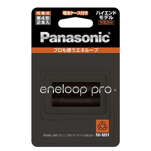 パナソニック Panasonic パナソニック BK-4HCD/2C エネループ プロ 単4電池2本 Panasonic