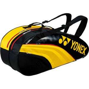 ヨネックス YONEX ヨネックス テニス用 ラケット バッグ6 リュック付 イエロー ブラック BAG1932R 079 YONEX