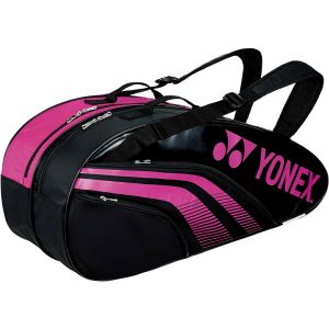 ヨネックス YONEX ヨネックス テニス用 ラケット バッグ6 リュック付 ブラック ローズピンク BAG1932R 747 YONEX