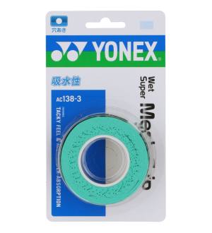 ヨネックス YONEX ヨネックス テニス ウェットスーパーメッシュグリップ 3本入り AC1383 グリーン 003