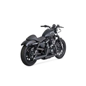 VanceHines VanceHines 46361 TwinSlash PCX 3in Slip-on ツインスラッシュ 3インチ スリップオン ブラック マフラー Sportster 14-22