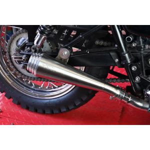 モートーン Motone モートーン MTE174 スリップオンマフラー SATURN V ブラッシュ 空冷 Bonneville T100 (02-15)