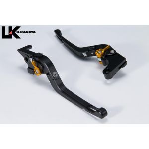 ユーカナヤ U-KANAYA U-KANAYA SU056-126-0711 レバーセット Rタイプ BK/TI (ツヤケシ)GSX-R125 -19/GSX-R150 -19