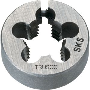 トラスコ中山 TRUSCO トラスコ中山 LT38D-5×0.8 左･アジャスタブル丸ダイス 38径 M5×0.8  SKS