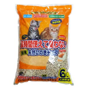 ペットプロジャパン PetPro ペットプロ 長時間使えて臭わない 天然ひのきチップ 6L 猫砂