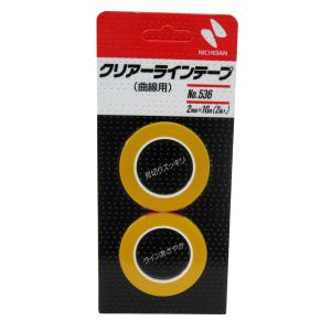 ニチバン Nichiban ニチバン 536 クリアラインテープ 曲線用 2mm×10M