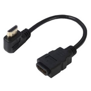変換名人 変換名人 HDMI-CA20LL HDMI L型ケーブル延長 20cm 左L