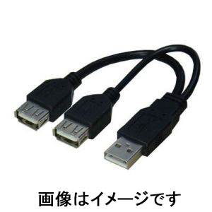 変換名人 変換名人 USBA/2B ケーブル USB分岐ケーブル