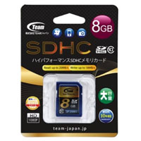 チーム Team チーム SDHC 8GB TG008G0SD28K Class10 SDカード
