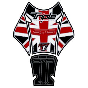 モトグラフィックス MOTOGRAFIX モトグラフィックス MT-TT020RJ タンクパッド UNION JACK/レッド STREET TRIPLE