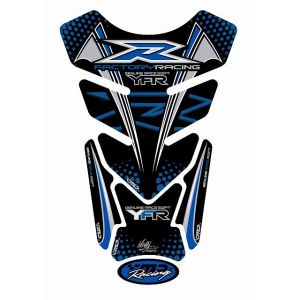 モトグラフィックス MOTOGRAFIX モトグラフィックス MT-TY014BKS タンクパッド BLU/BLK/シルバー YAMAHA QUADPAD