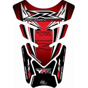 モトグラフィックス MOTOGRAFIX モトグラフィックス MT-TY015RS タンクパッド RED/シルバー YAMAHA QUADPAD