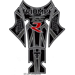 モトグラフィックス MOTOGRAFIX モトグラフィックス MT-TT035KE タンクパッド BLK/GRY TRIUMPH STREET TRIPLE 765R 17-19