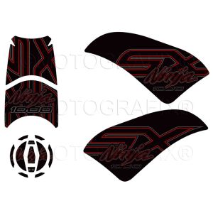 モトグラフィックス MOTOGRAFIX モトグラフィックス MT-KK023KR KNEE BODY PAD Ninja1000SX(20-22)